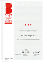 AFC Beste Berater 2017 brand eins
